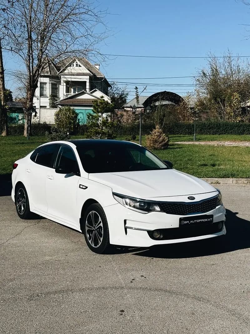 Kia K5 (белый) 303 2021 напрокат в Алматы — Sapary