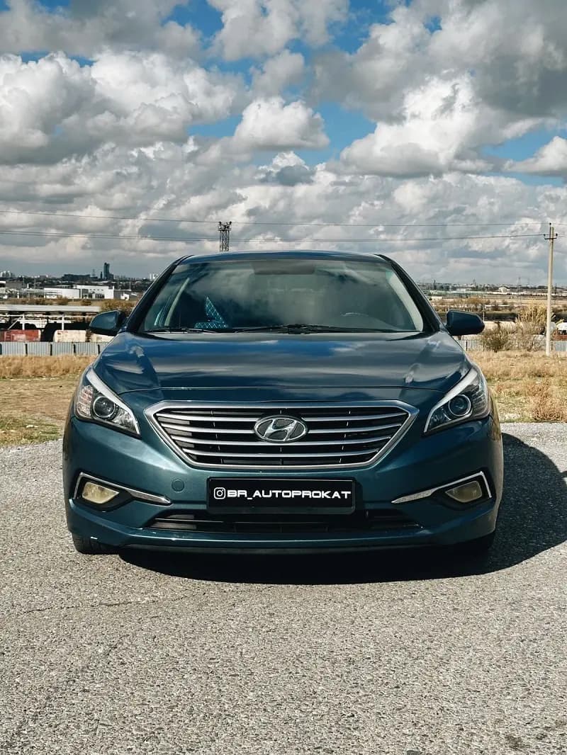 Hyundai Sonata 7 (синий) 2021 напрокат в Алматы — Sapary